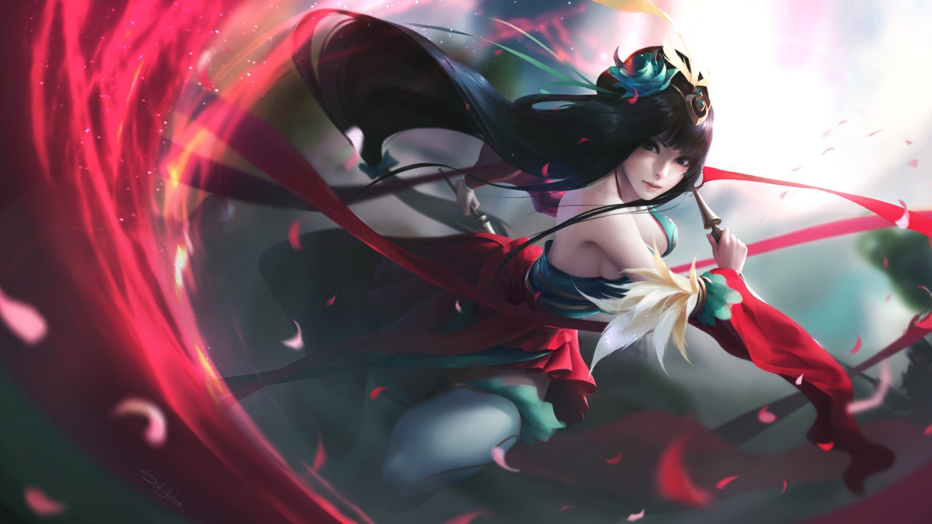 1920x1080 anime girl wallpaper of desktop background