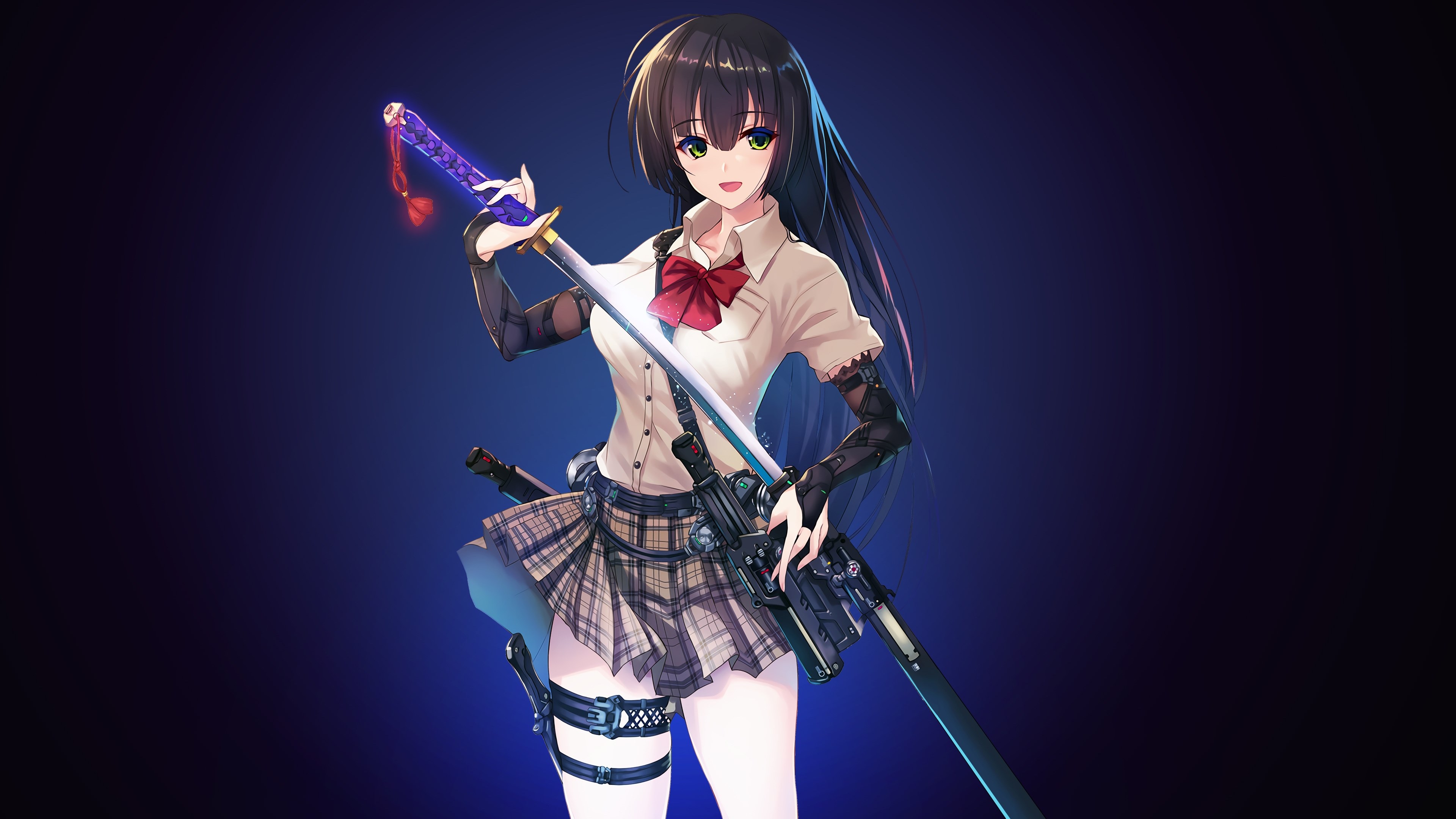 3840x2160 anime girl 4k hd free wallpaper