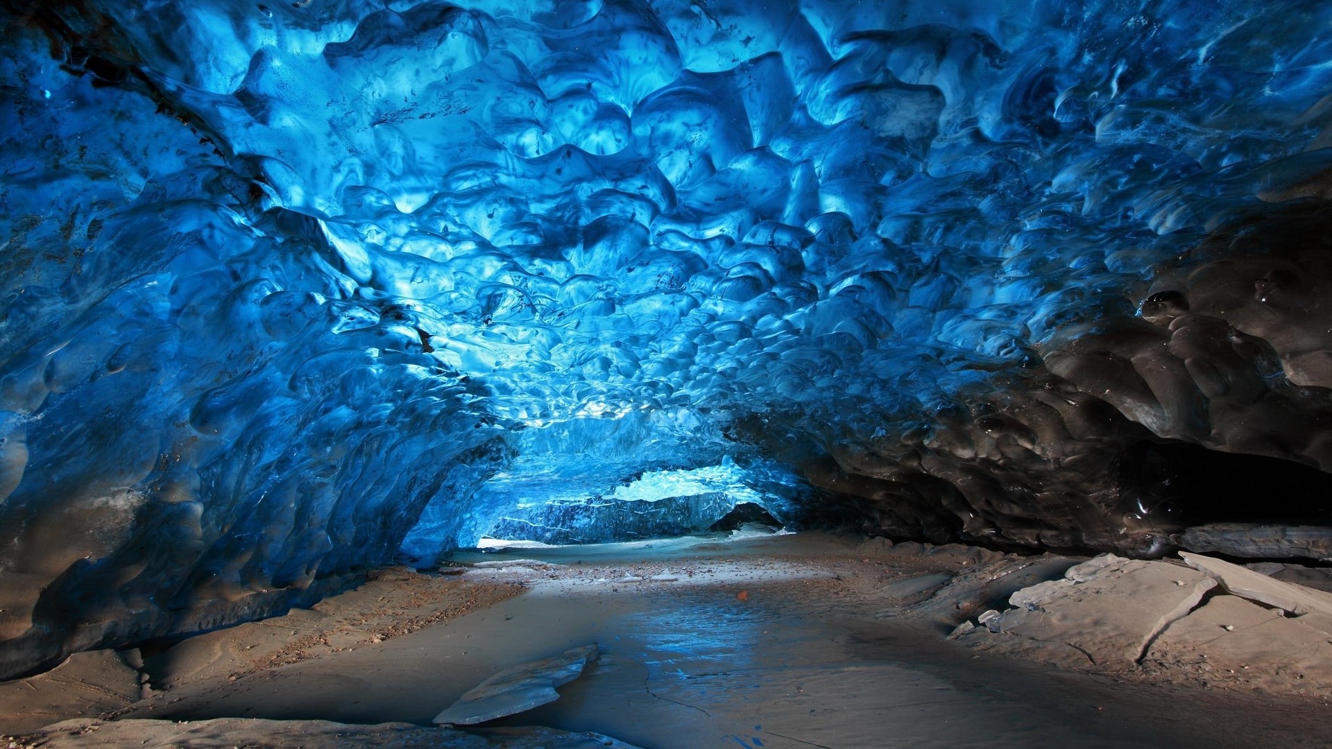 1920x1080 ice glaciers nature landscape cave wallpaper JPG 515 kB