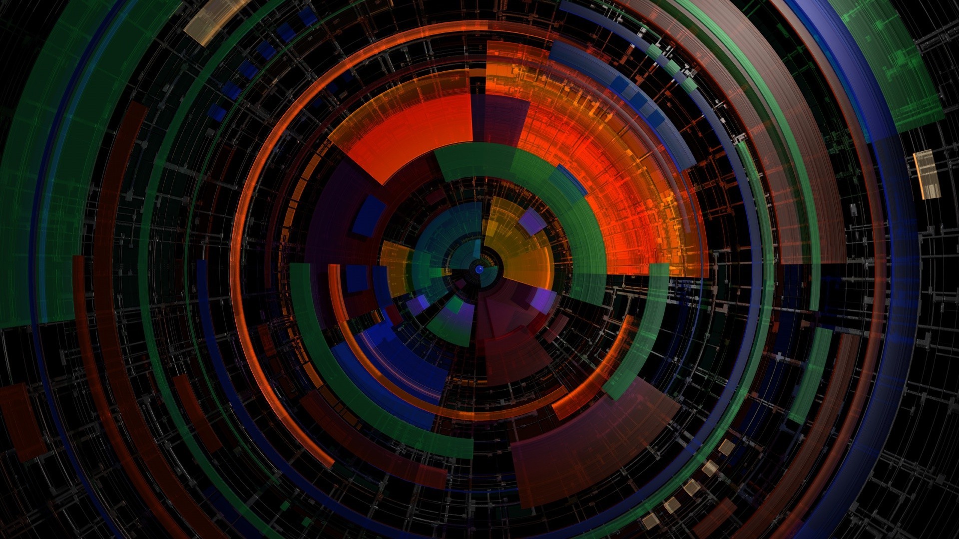 1920x1080 circle symmetry digital art colorful lines abstract wallpaper JPG 483 kB