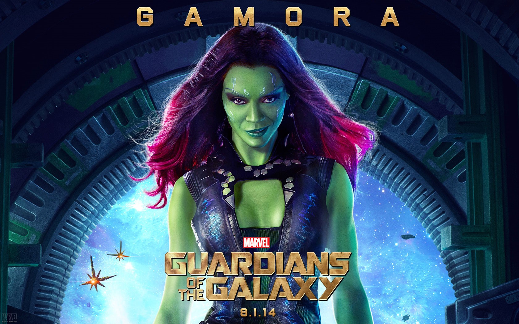 1680x1050 gamora guardians of the galaxy wallpaper JPG 445 kB