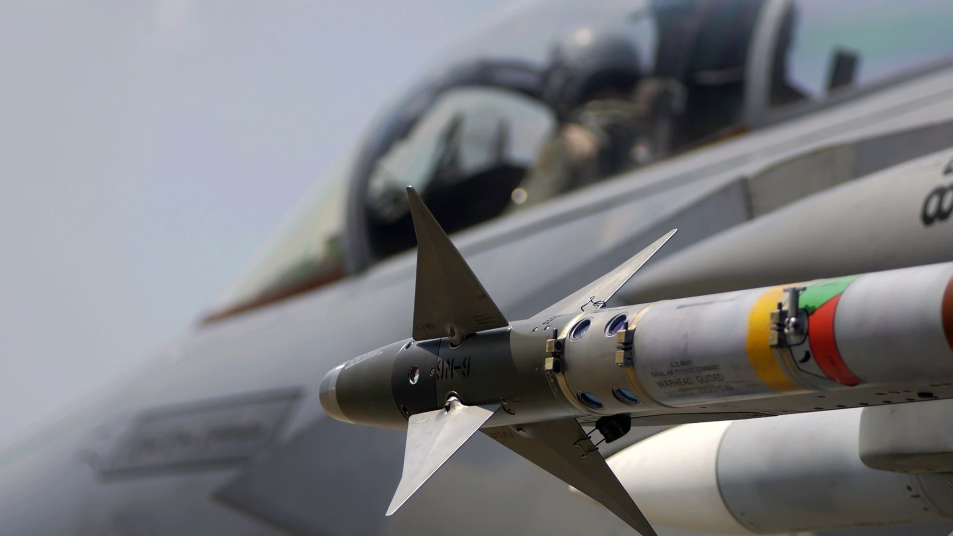 1920x1080 military aircraft airplane jets aim 9 sidewinder missiles wallpaper JPG 169 kB