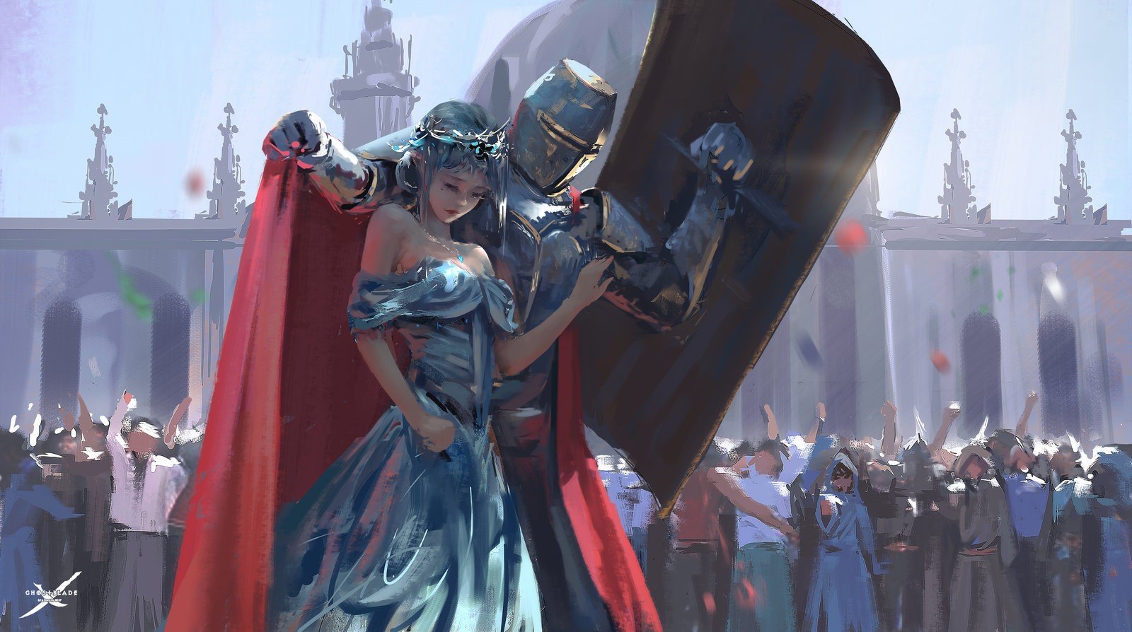 princesses knight painting wlop wallpaper
