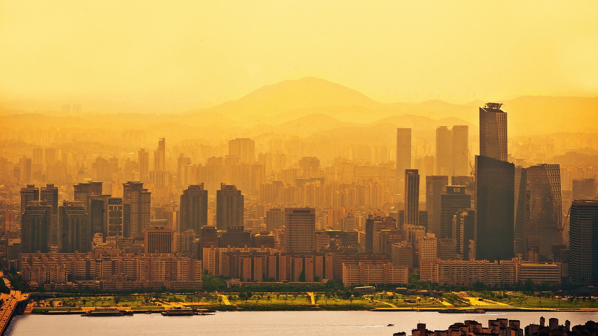 1920x1080 city seoul south korea sunrise wallpaper JPG 438 kB