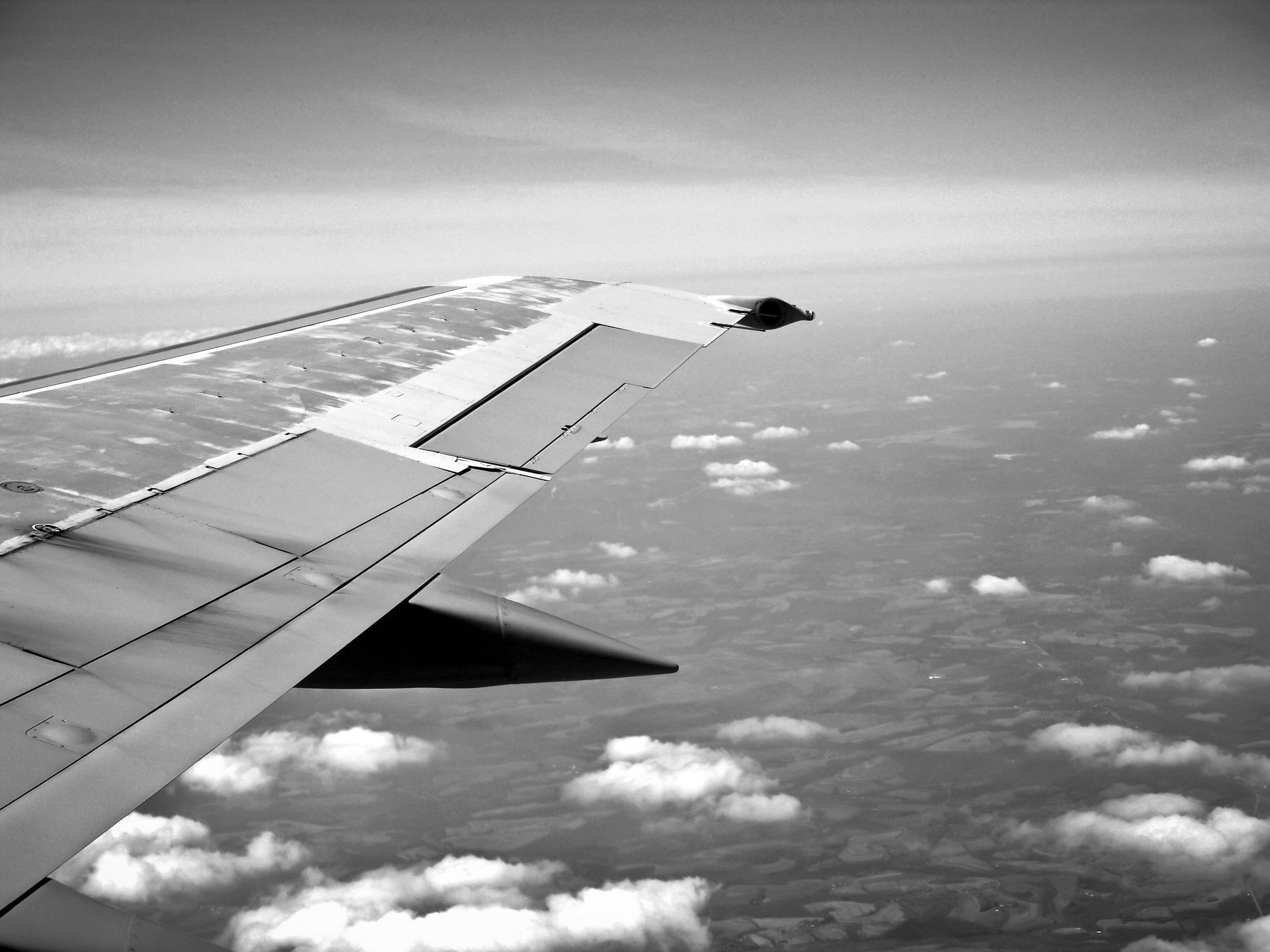 aircraft, airplane, aviation, black and white, business, clouds, flying, freedom, holiday, journey, plane, public transportation, sky, travel, vacation, voyage, wing wallpaper