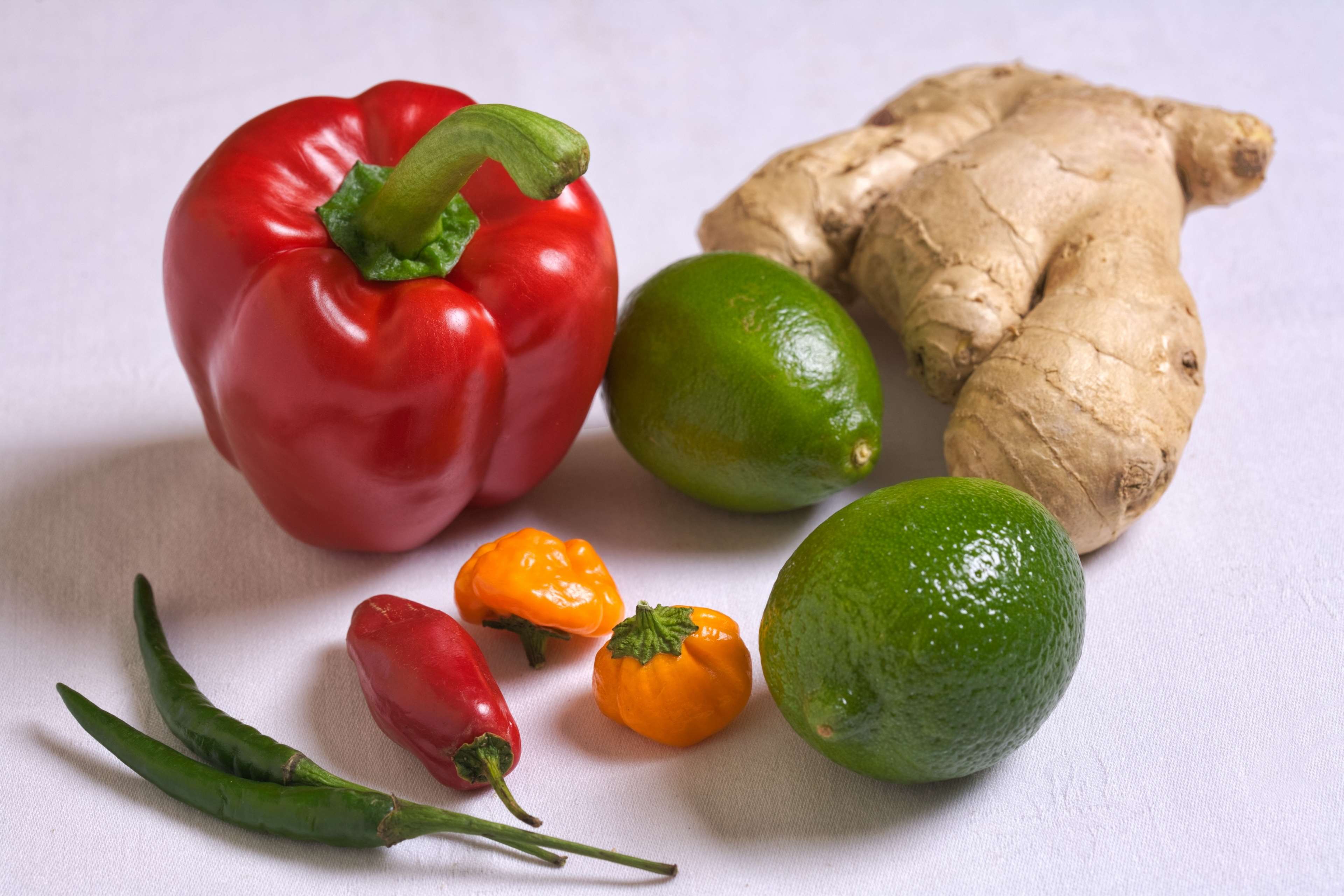 c, chilli, colorful, cuisine, diet, eating, food, fresh, garden, ginger, green, healthy, ingredient, lime, meal, natural, nutrition, organic, peppers, raw, red, ripe, salad, summer, tasty, thai, vegetable, vegetarian, vitam 4k wallpaper