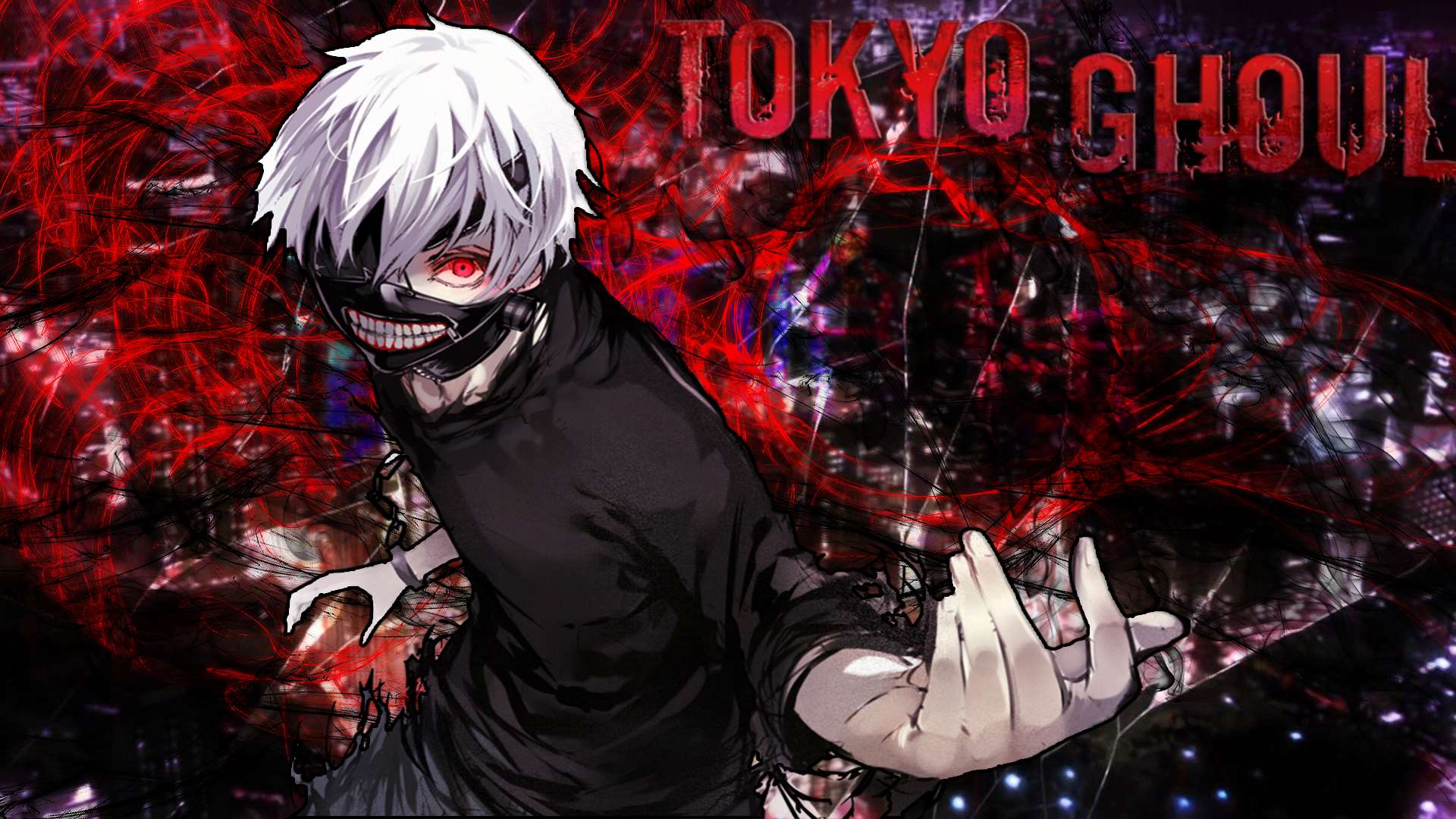 1920x1080 anime, ghoul, kaneki, tokyo, tokyo ghoul wallpaper JPG 229 kB