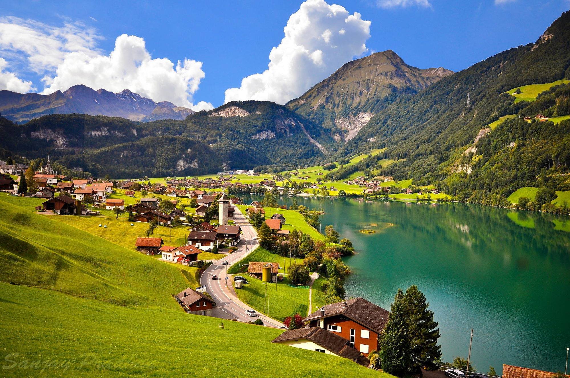 2000x1328 amazing, beauty, landscape, lungern, mountain, nature, sky, switzerland