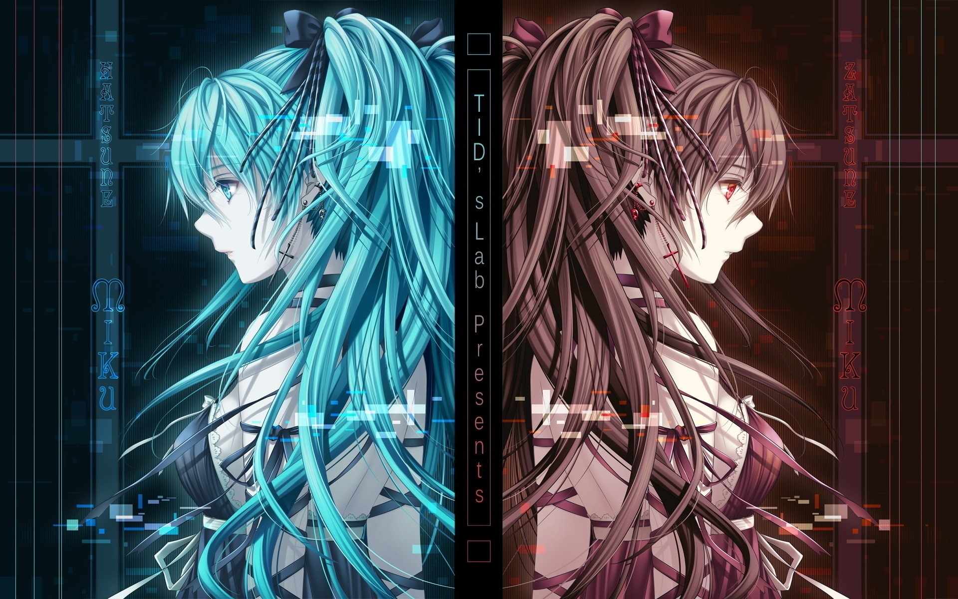 Anime, Miku, Girl, Vocaloid, Pose wallpaper