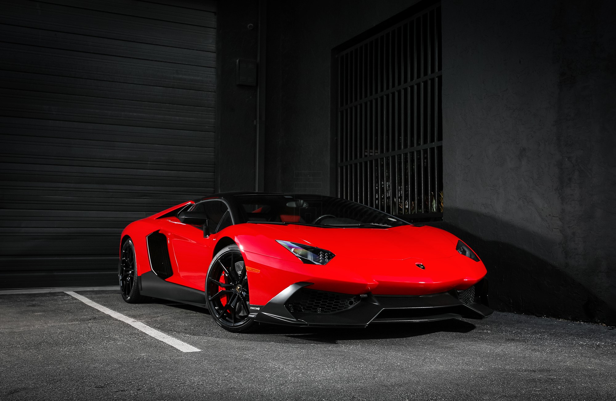 Lamborghini, Aventador, Lp720-4, 50th anniversary, Red, Side view wallpaper