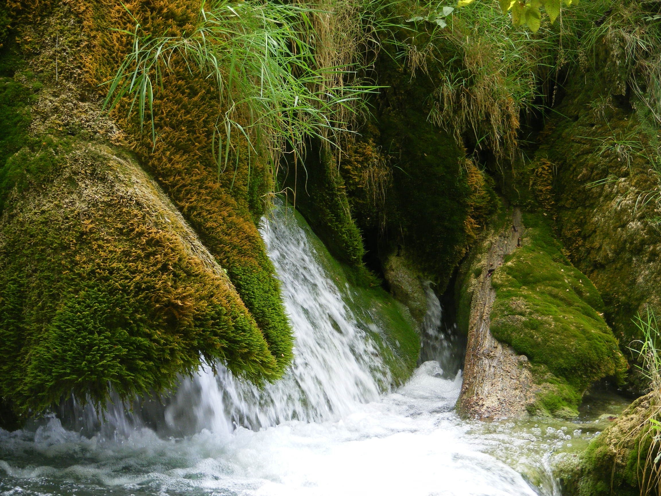 Waterfall, Stream, Nature wallpaper