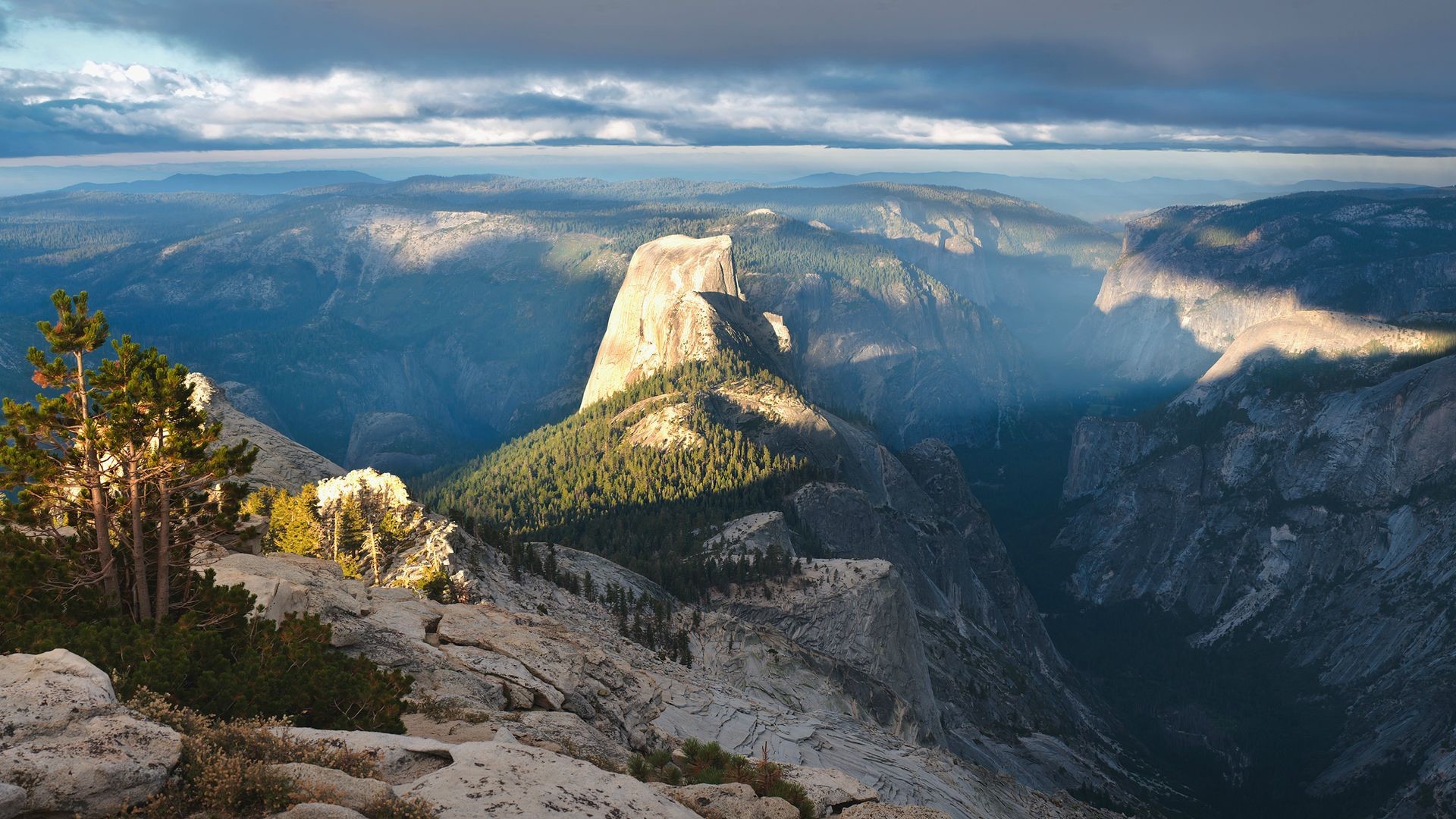 1920x1080 Mountains, Ridge, Light, Height, Thought, Horizon, Sky wallpaper JPG 