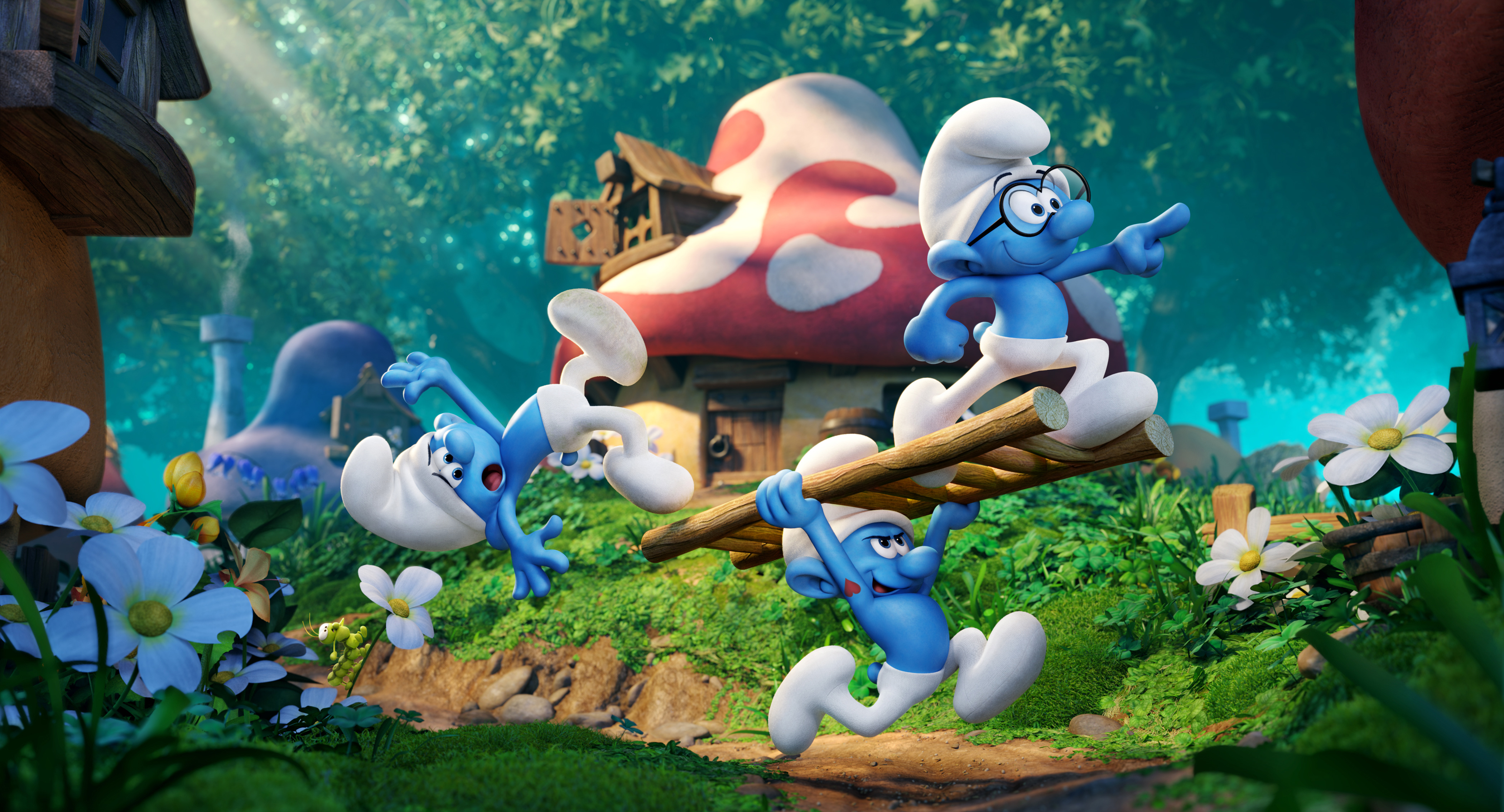 smurfs the lost village, smurfs, 2017 movies, movies, animated movies, 4k