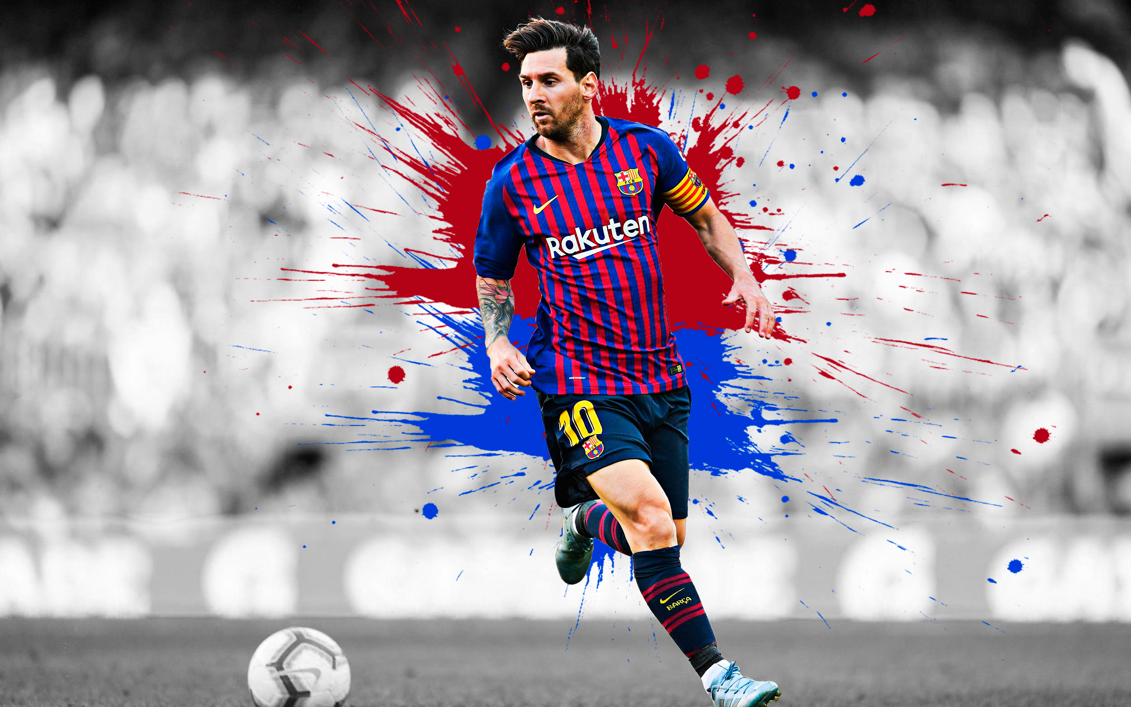 3840x2400 Lionel Messi, Soccer, FC Barcelona wallpaper
