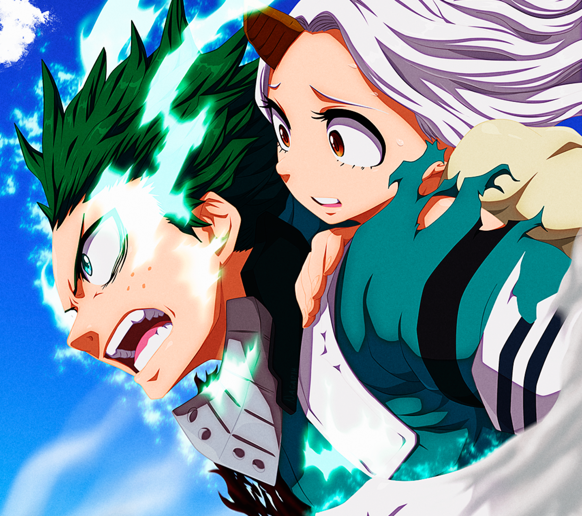 1920x1704 Eri (My Hero Academia), Izuku Midoriya wallpaper