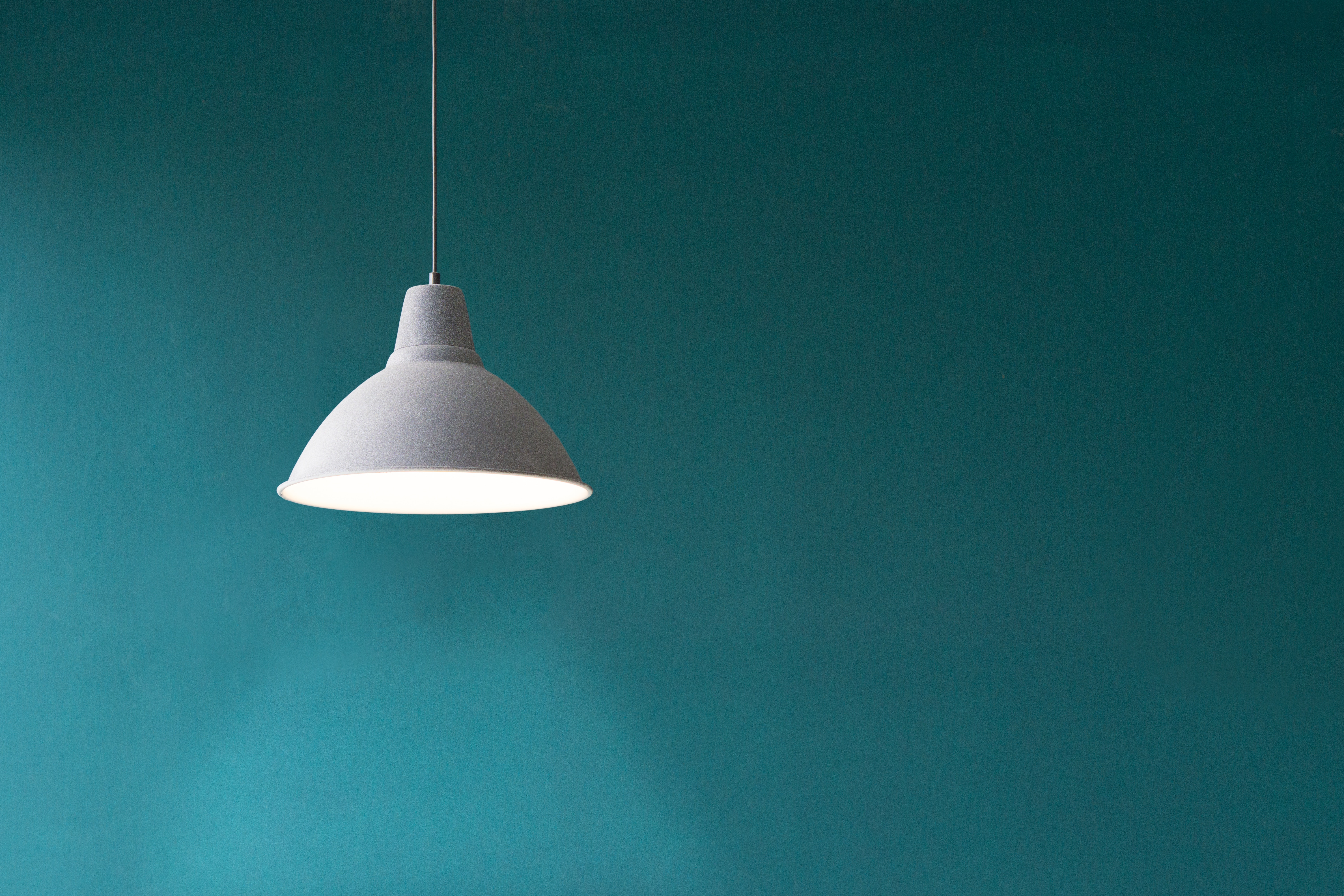 6000x4000 home, work, basic, interior, minimal, background, minimalist, light, lighting, teal, office, illumination, illumination ceiling, light bulb, Public domain images, lamp, hd wallpaper