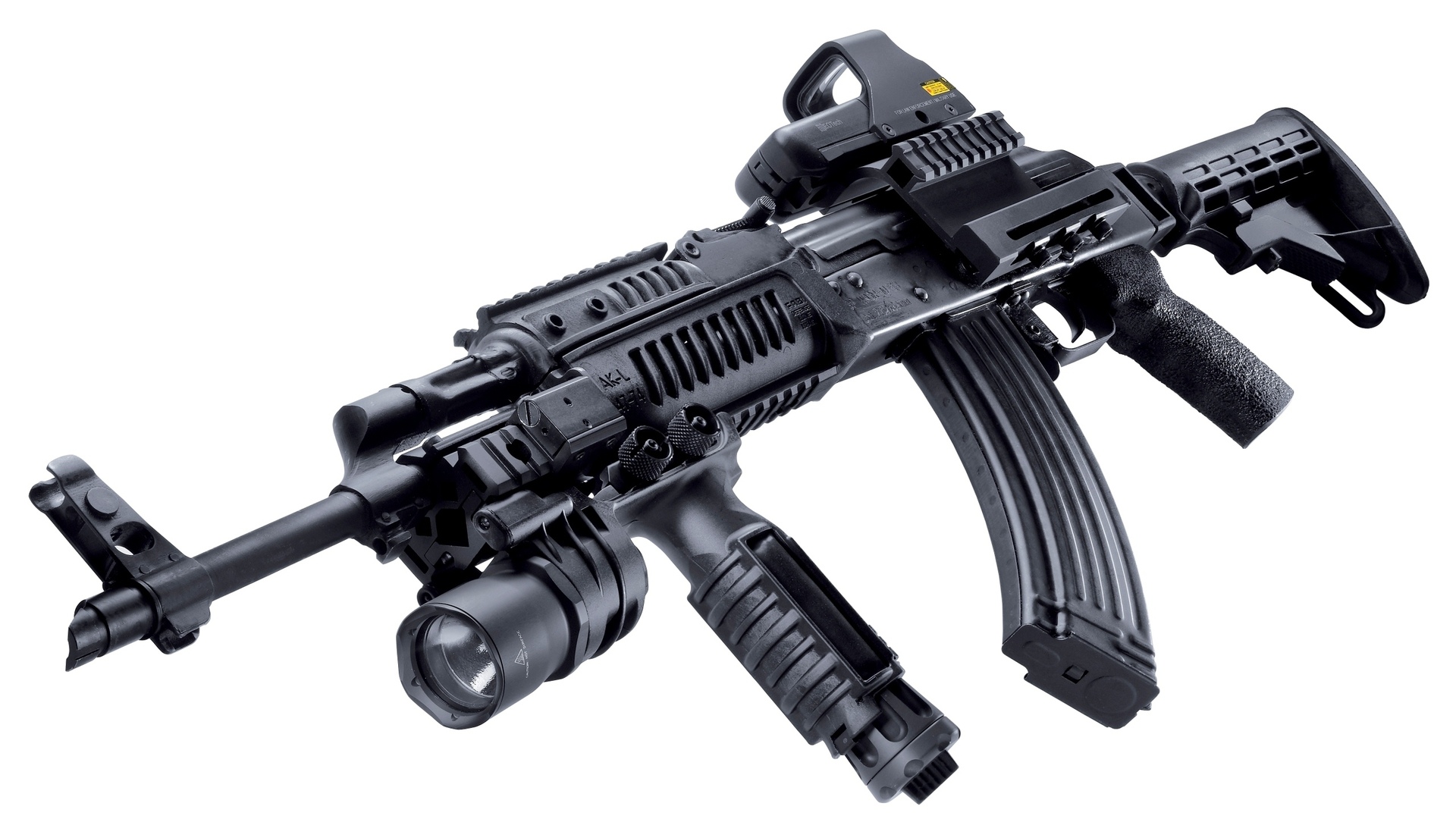1920x1080 tuning, modernized Kalashnikov assault rifle, Akm