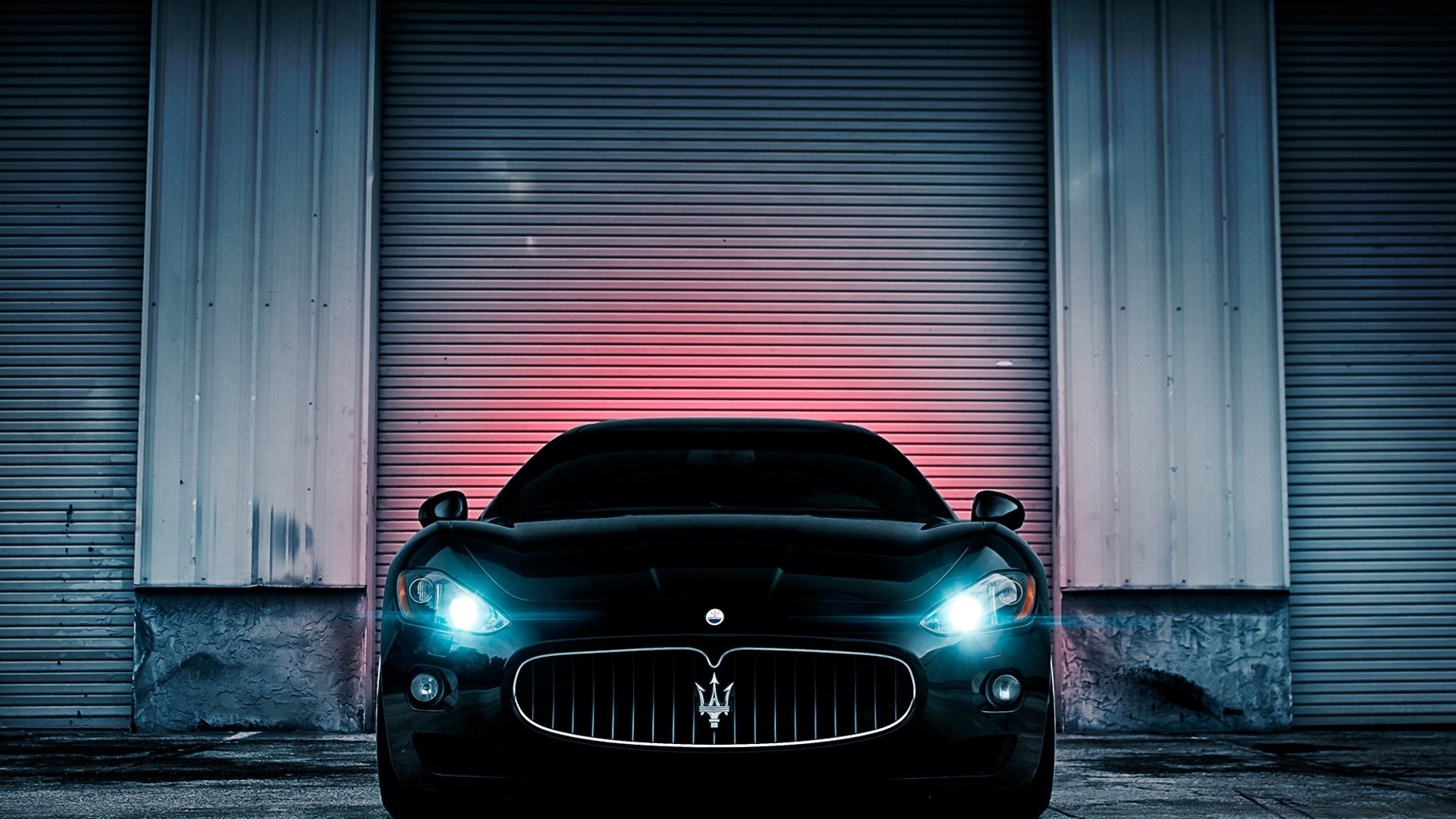 cars, maserati, vehicles, gran turismo, front view, black cars